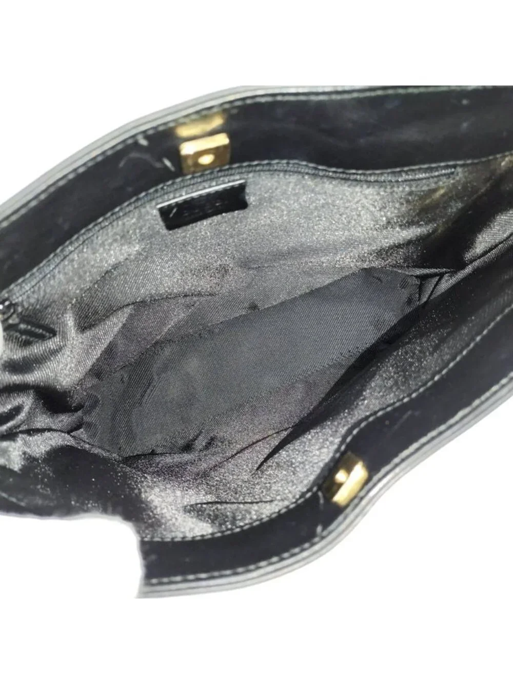 Gucci GG Canvas Shoulder Bag Leather Black